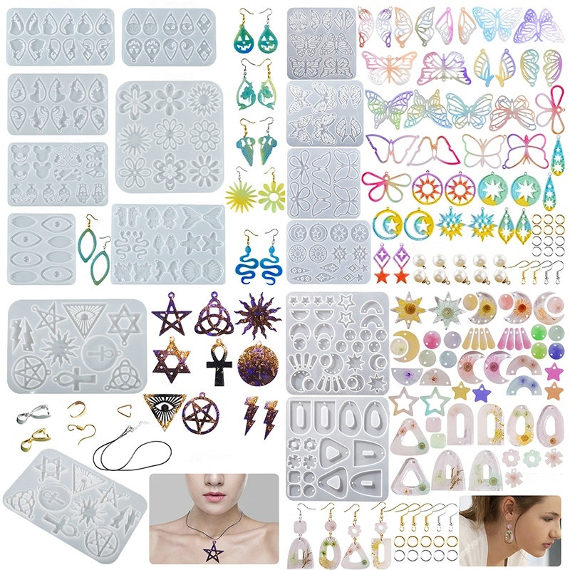 Resin Art Glue - Anting Liontin Silikon Cetakan Epoksi Resin
