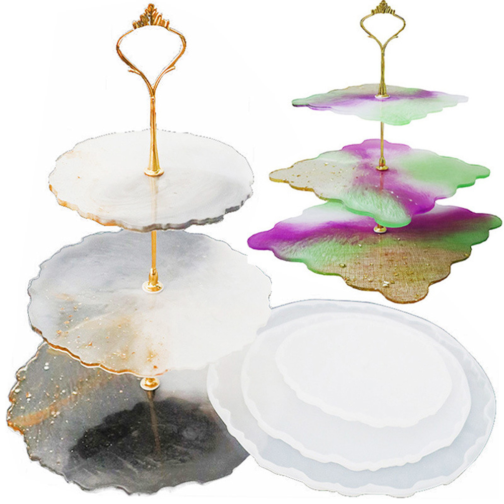 Coaster Mold Square - Cetakan Silikon Baki Besar Pembuatan Artis