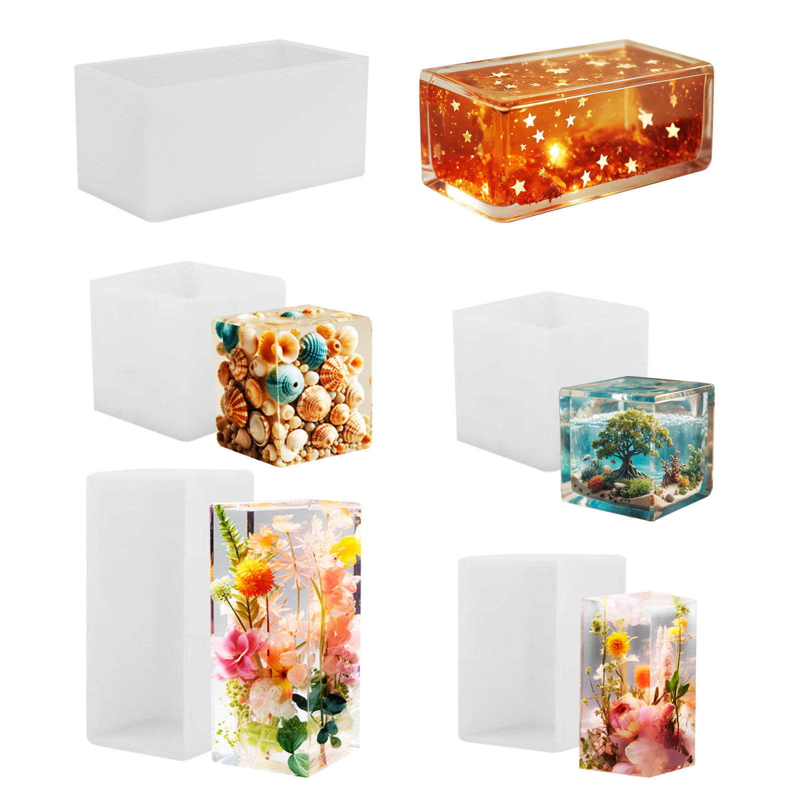 Resin Art Glue - Cetakan Epoksi Cetakan Silikon DIY Cetakan