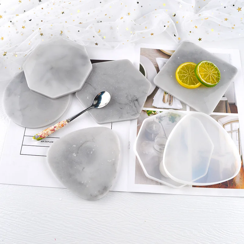 Coaster Mold Square - Cetakan Coaster Geometrik Multi Gaya Segitiga