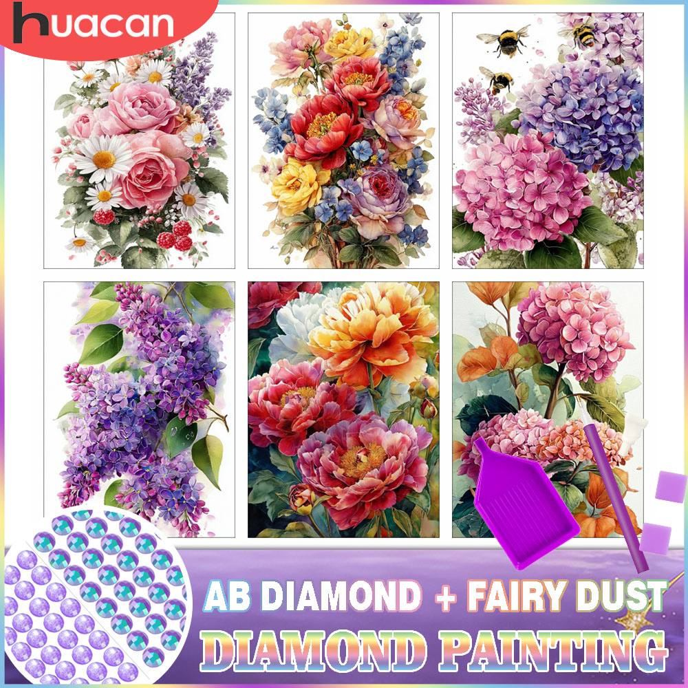 Resin Art Rose - HUACAN Diamond Painting Kit Bunga Mawar