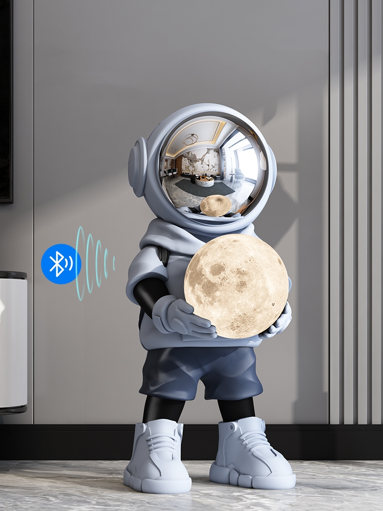 Resin Art In Floor - Dekorasi rumah patung astronot Bluetooth, hiasan