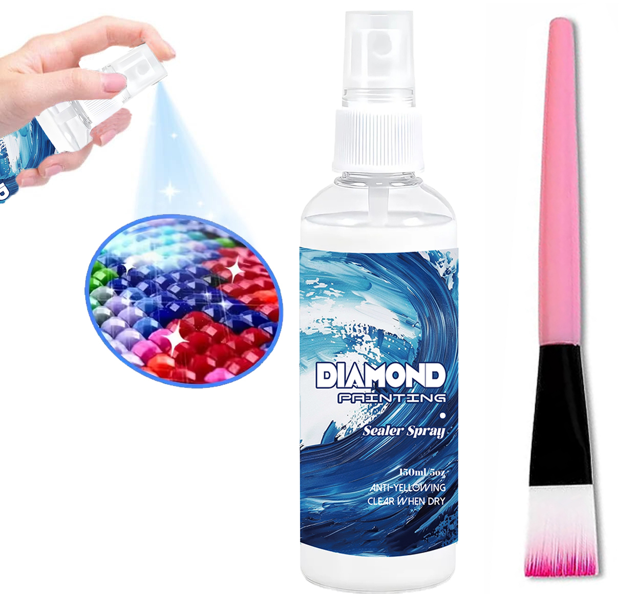 Semprotan Sealant Lukisan Berl - Resin Art Glue ulasan dan harga