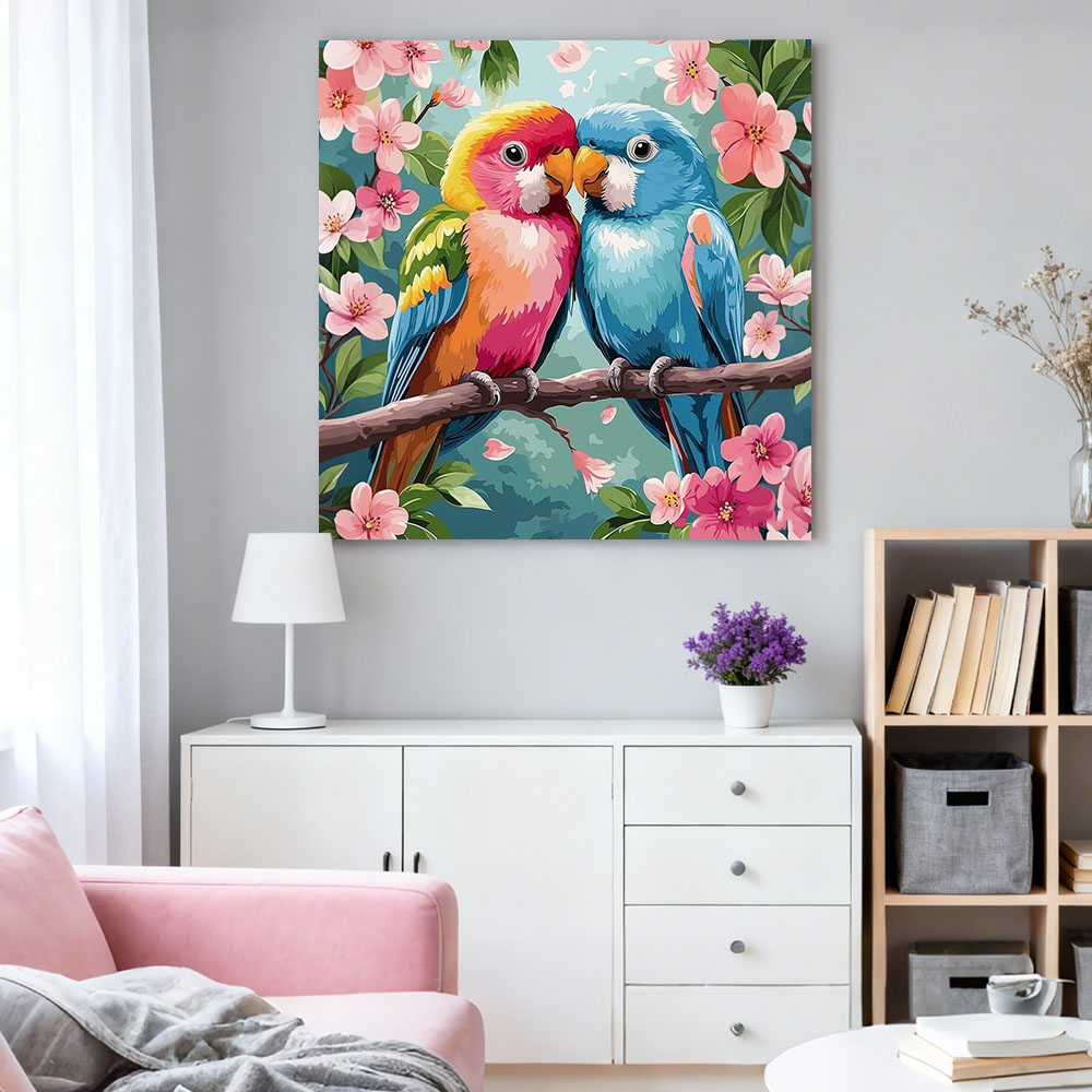 HUACAN Lukisan Berlian Burung  - Resin Art Rose ulasan dan harga