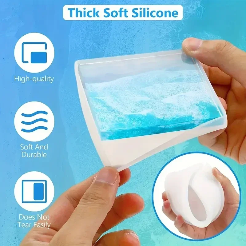 5 Buah/Set Cetakan Silikon Pem - Coaster Mold Square ulasan dan harga