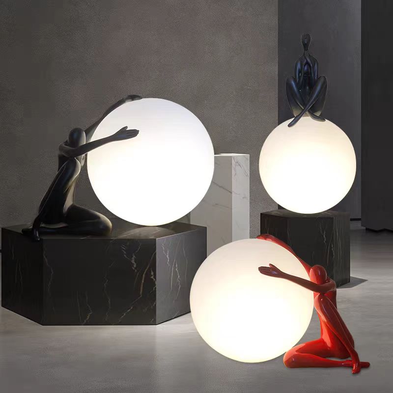 Lampu Lantai Seni Nordik Abstr - Resin Art In Floor ulasan dan harga