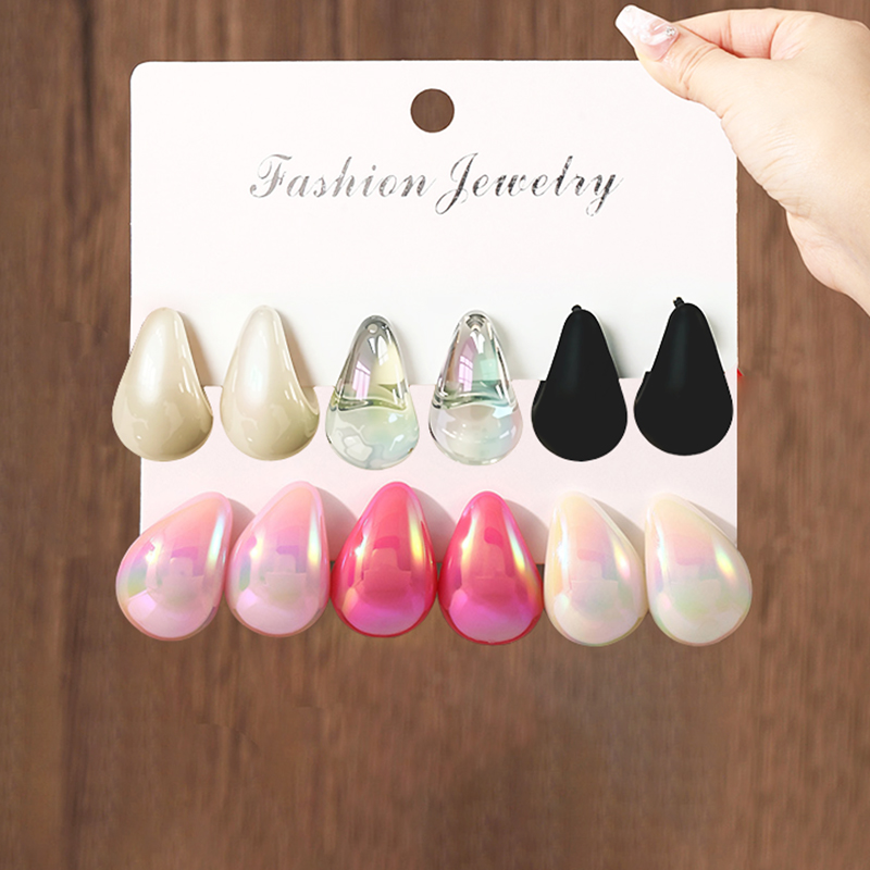 3 Pasang Anting Menjuntai Resi - Resin Art Ring ulasan dan harga