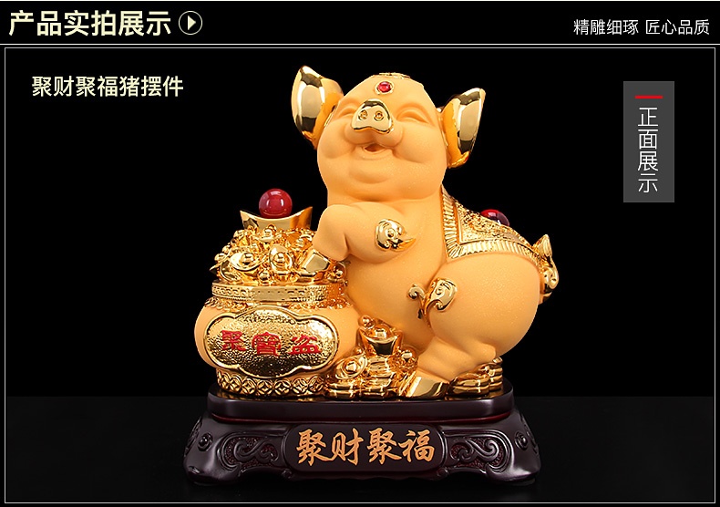 Patung Hiasan Feng Shui Babi E - Resin Art Business ulasan dan harga