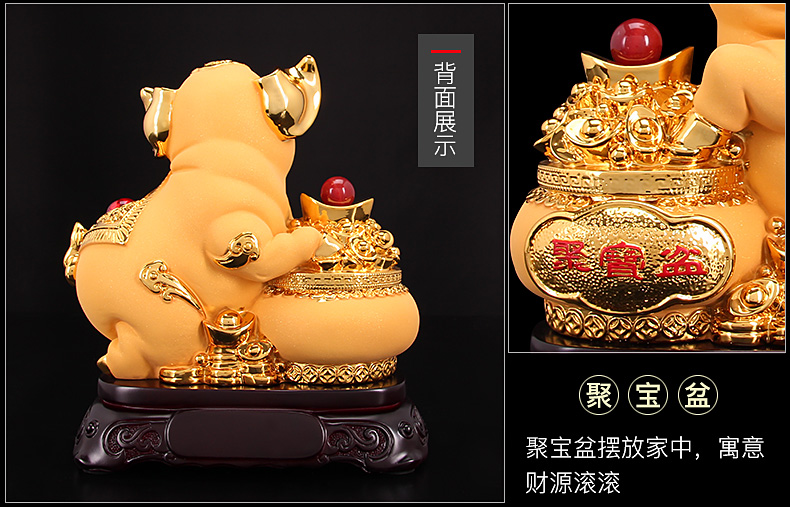 Patung Hiasan Feng Shui Babi E - Resin Art Business ulasan dan harga