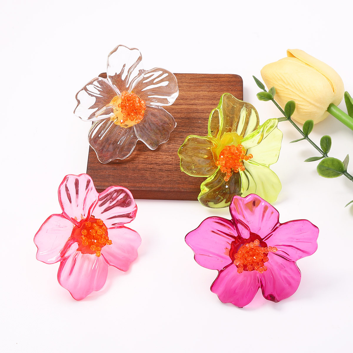Cincin Bunga Resin Berwarna-wa - Resin Art Ring ulasan dan harga