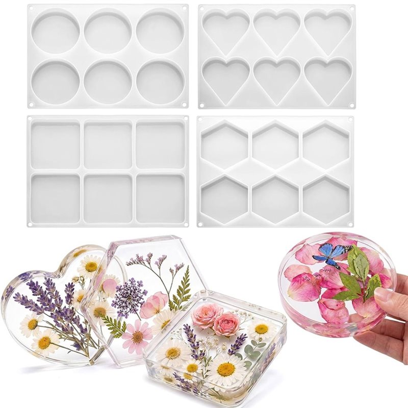 [ABFI!】 Cetakan Resin untuk Ke - Coaster Mold Square ulasan dan harga