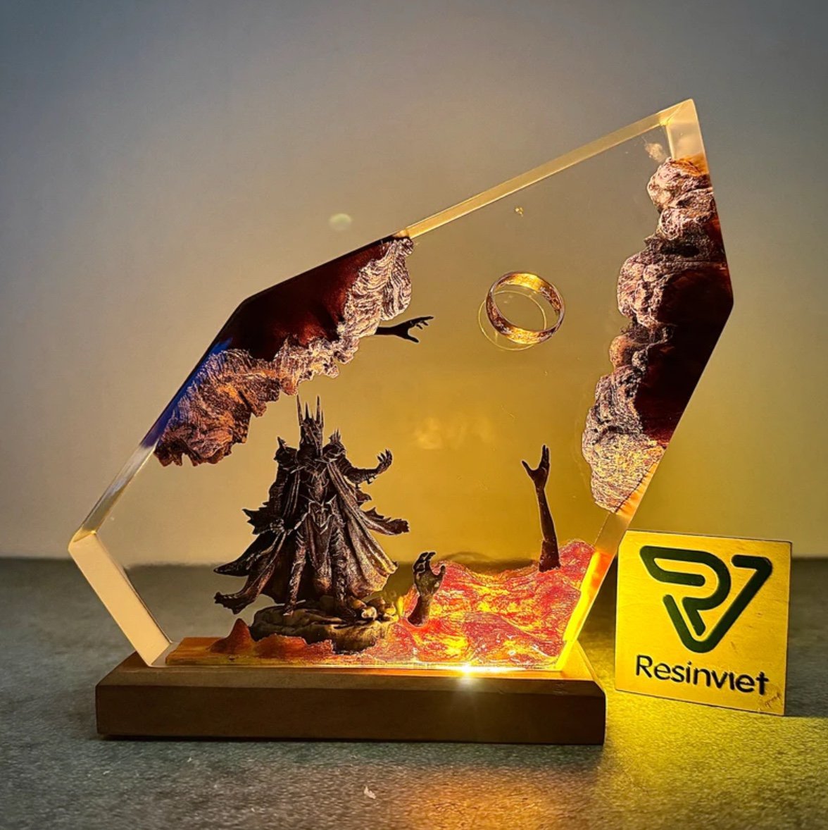 Lampu Meja Resin Organisme Ala - Resin Art Ring ulasan dan harga