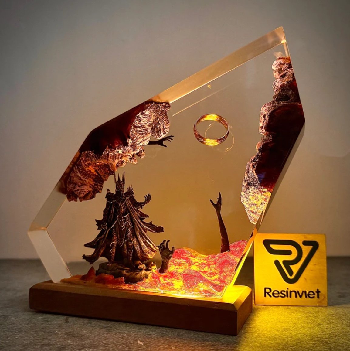 Lampu Meja Resin Organisme Ala - Resin Art Ring ulasan dan harga