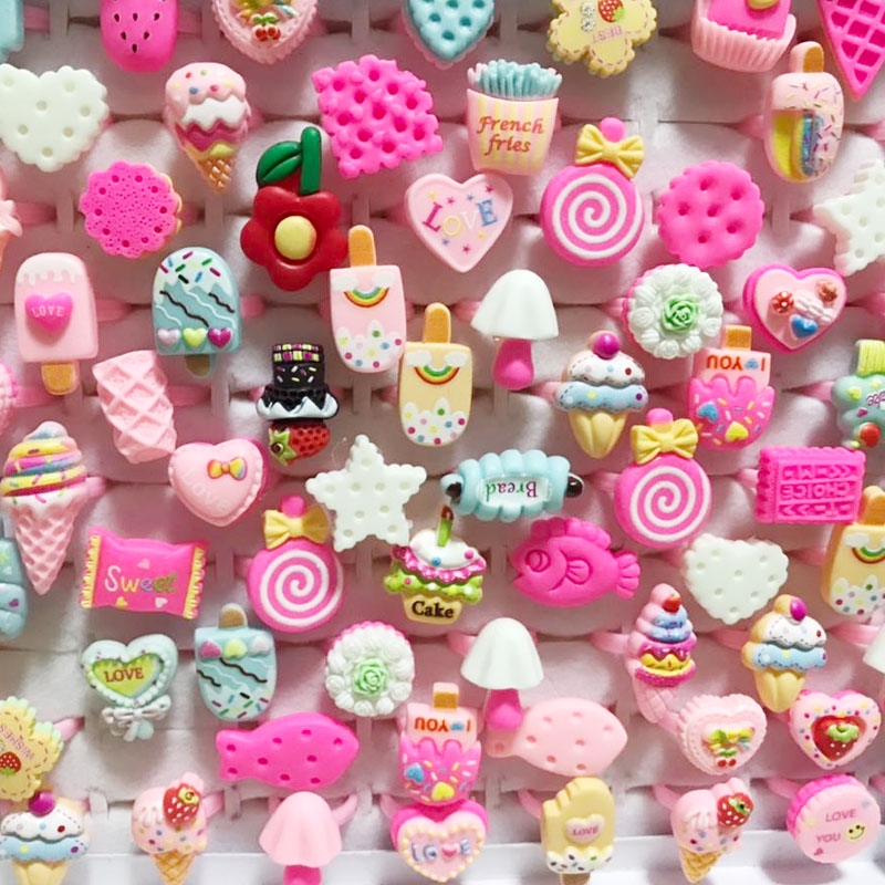 10 buah/lot cincin kartun anak - Resin Art Ring ulasan dan harga