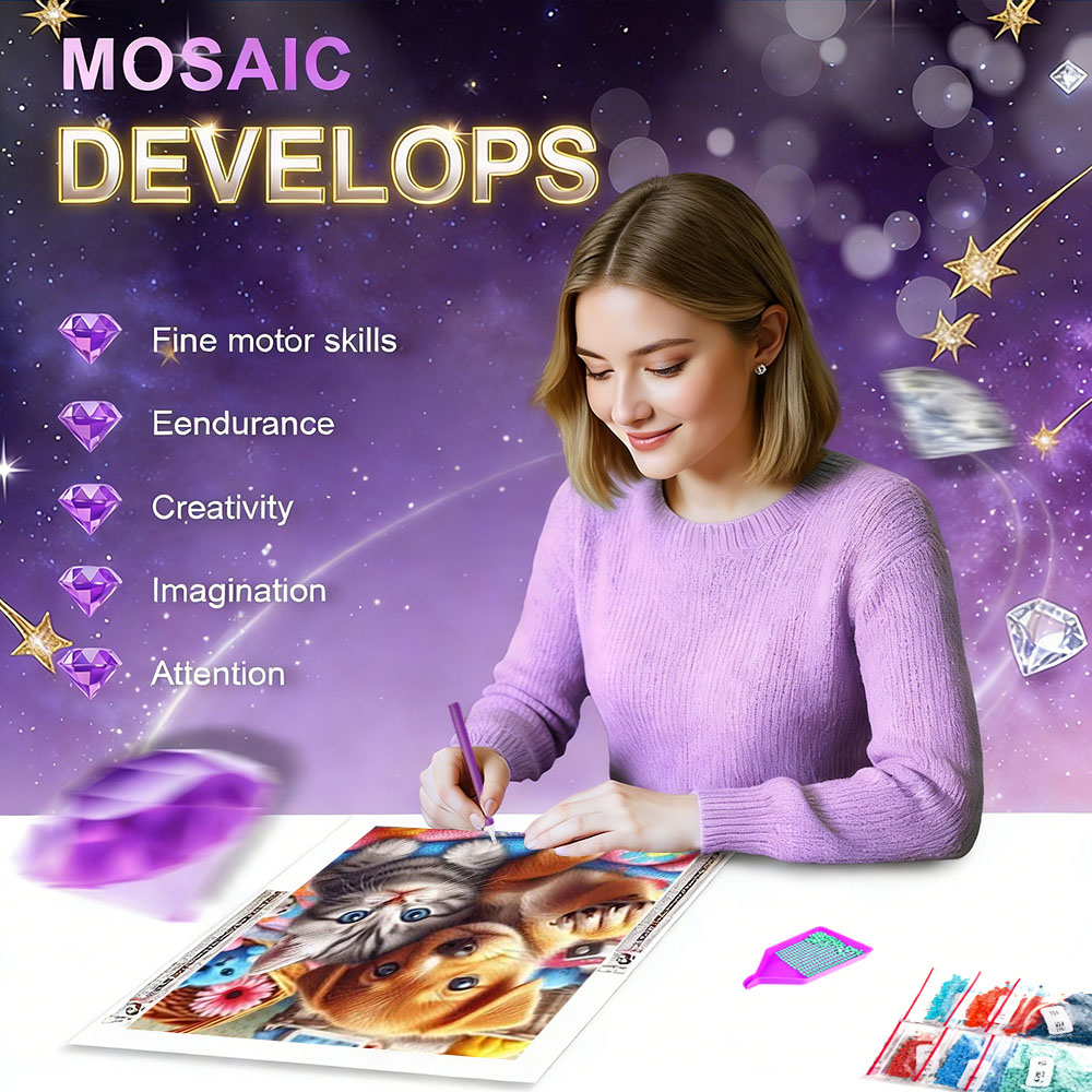 HUACAN 5d Diy Diamond Mosaic K - Resin Art Rose ulasan dan harga