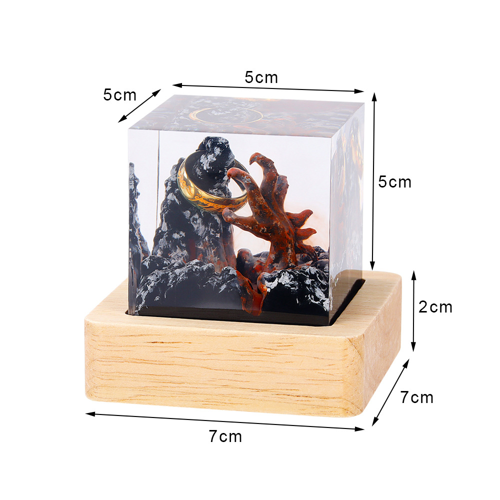 Lampu Meja Resin Organisme Ala - Resin Art Ring ulasan dan harga