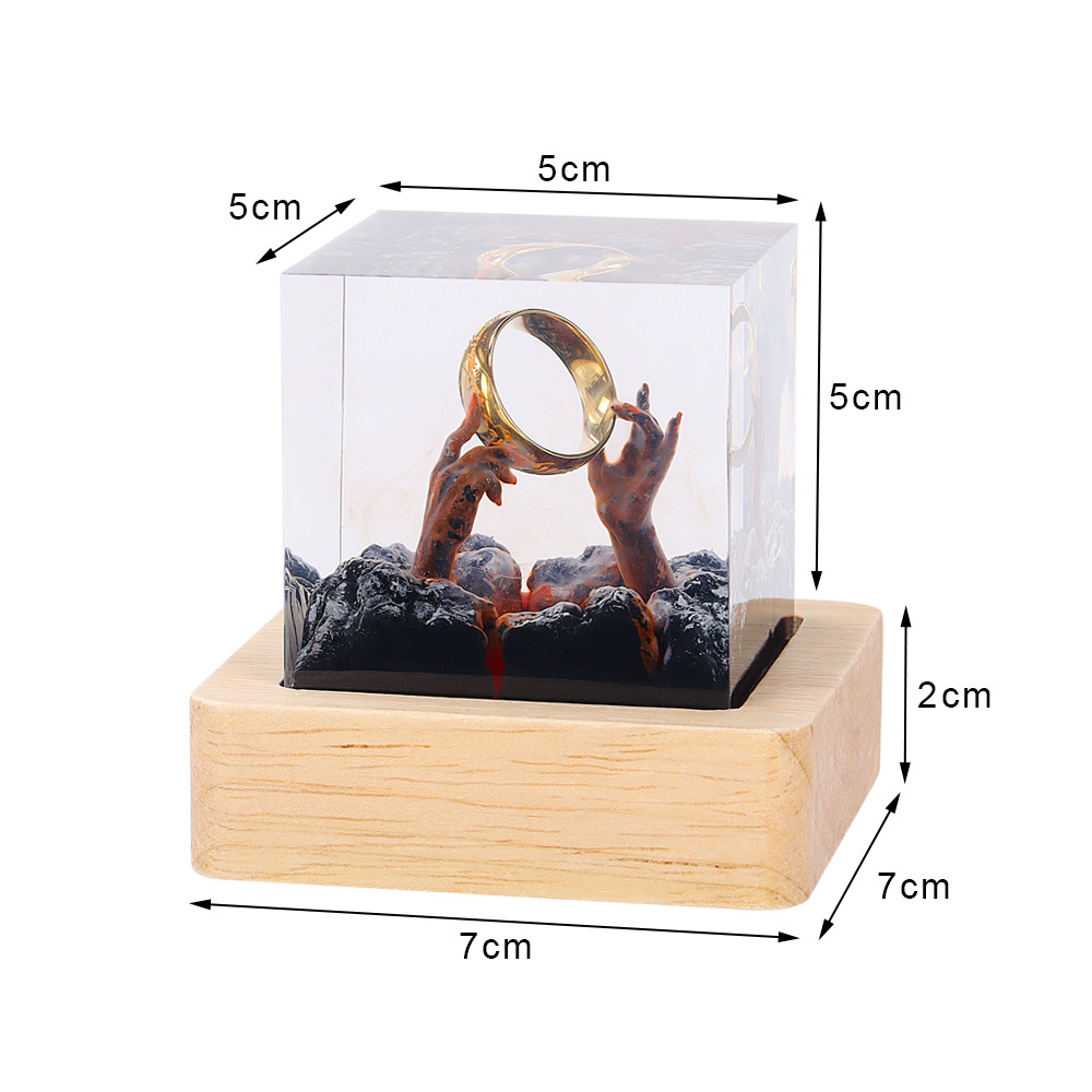 Lampu Meja Resin Organisme Ala - Resin Art Ring ulasan dan harga