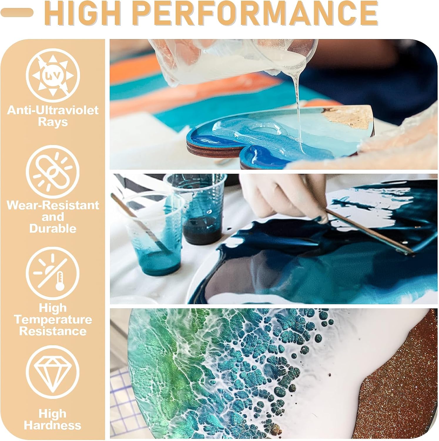 17.6oz/33.8oz Resin Epoksi AB  - Resin Art Glue ulasan dan harga