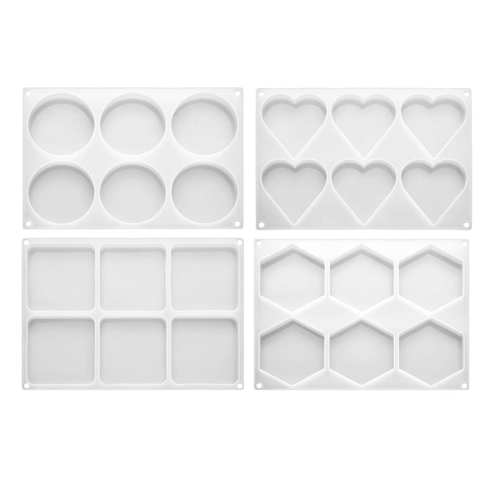 4Pcs Cetakan Coaster Resin Dal - Coaster Mold Square ulasan dan harga