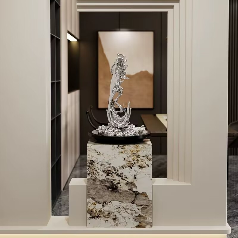 Patung Seni Abstrak Ornamen An - Resin Art In Floor ulasan dan harga