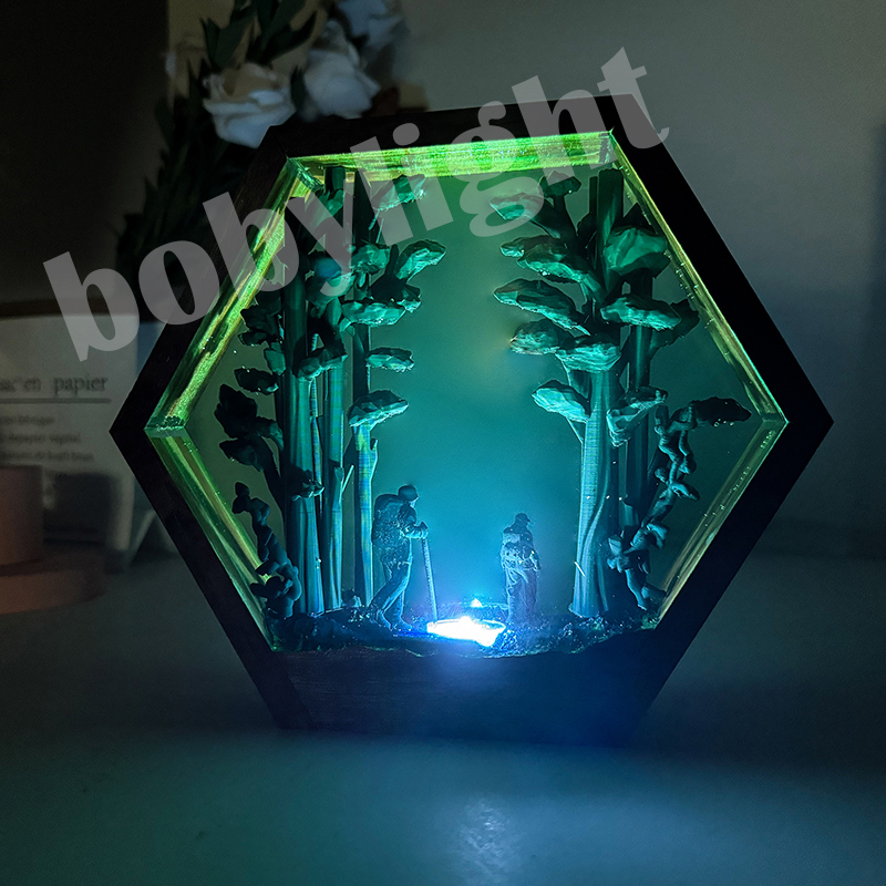 Lampu Resin Figur Pendaki Huta - Resin Artist ulasan dan harga