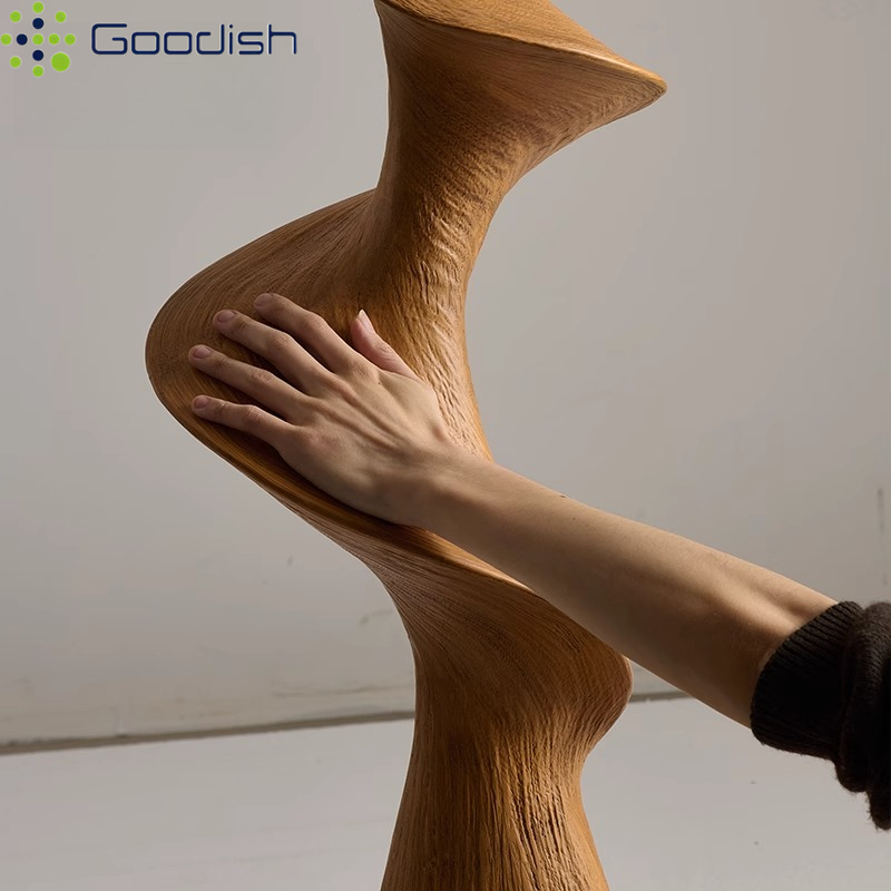 Lampu Lantai LED Kayu Lengkung - Resin Art In Floor ulasan dan harga