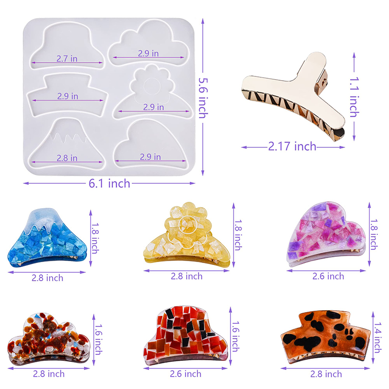 Jepit Rambut Klip Silikon Resi - Resin Art Glue ulasan dan harga