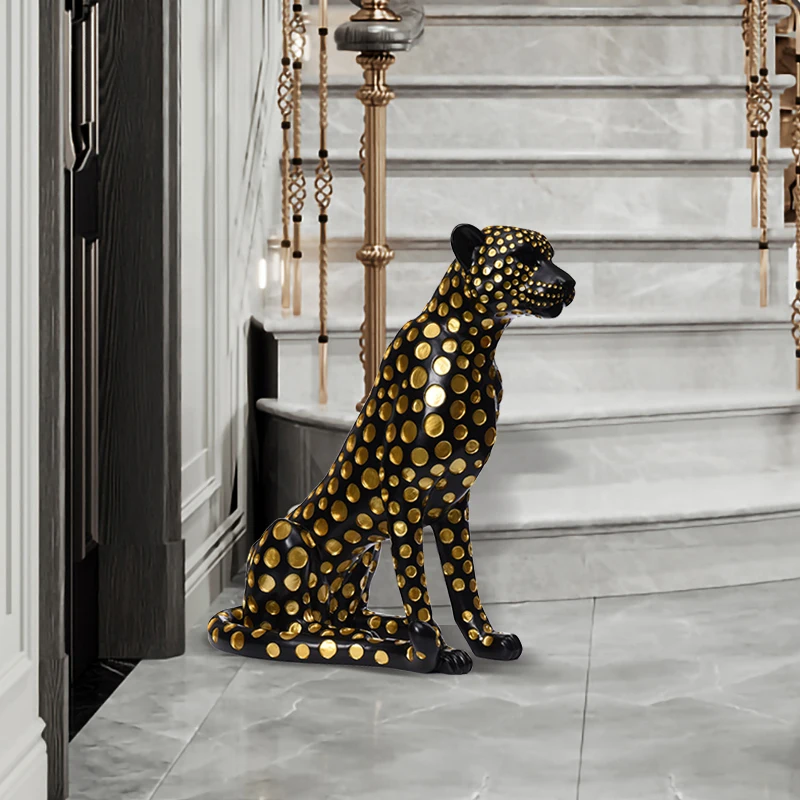 Patung Macan Tutul Keberuntung - Resin Art In Floor ulasan dan harga