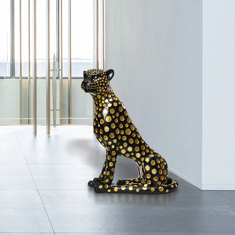 Patung Macan Tutul Keberuntung - Resin Art In Floor ulasan dan harga