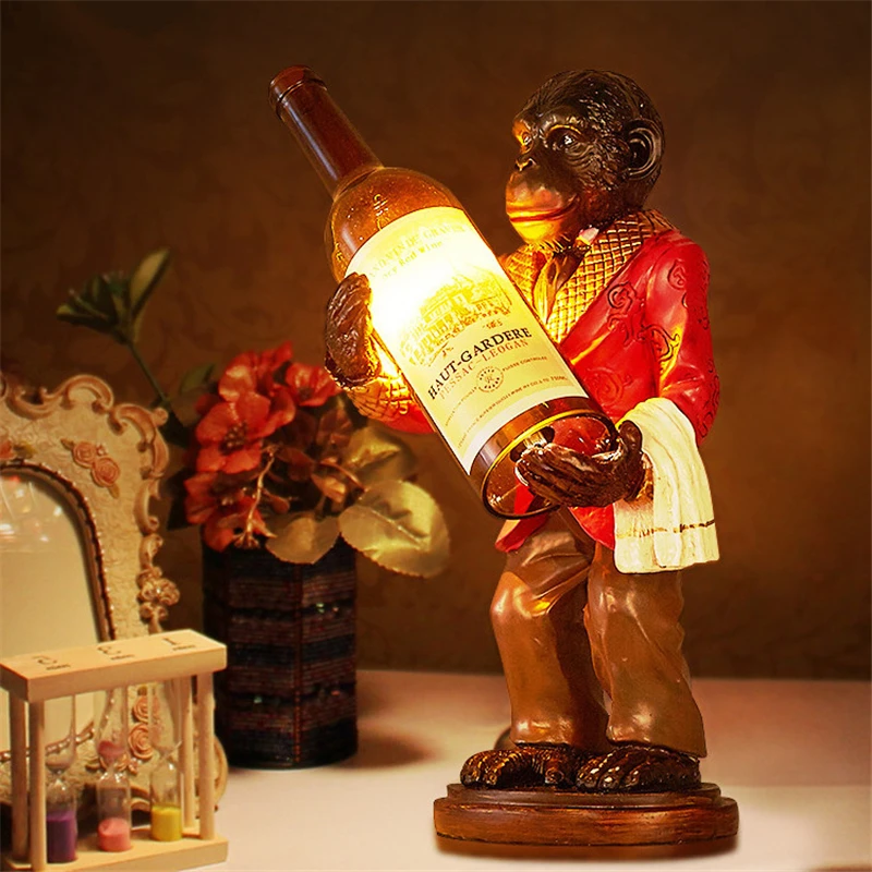Lampu Monyet Retro Lampu Meja  - Resin Art In Floor ulasan dan harga