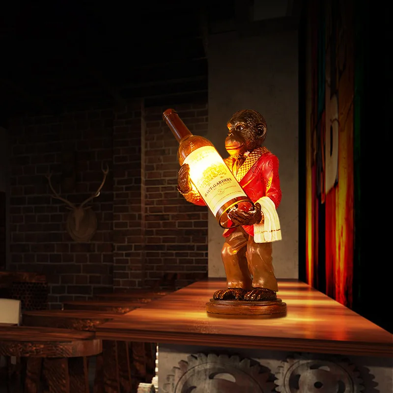 Lampu Monyet Retro Lampu Meja  - Resin Art In Floor ulasan dan harga
