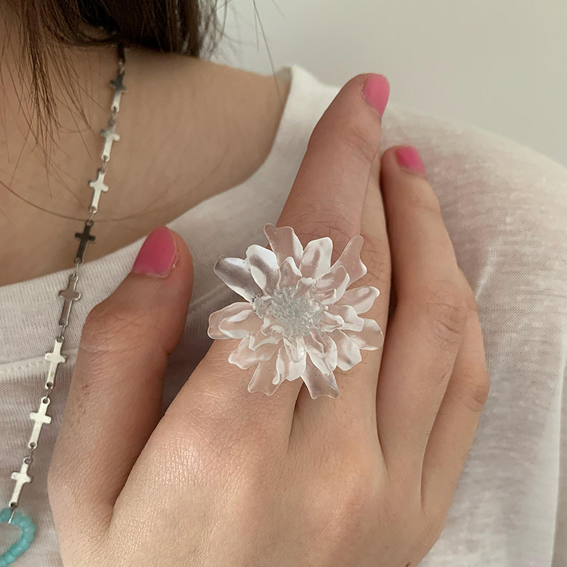 HUANZHI Cincin Bunga Resin Bur - Resin Art Ring ulasan dan harga