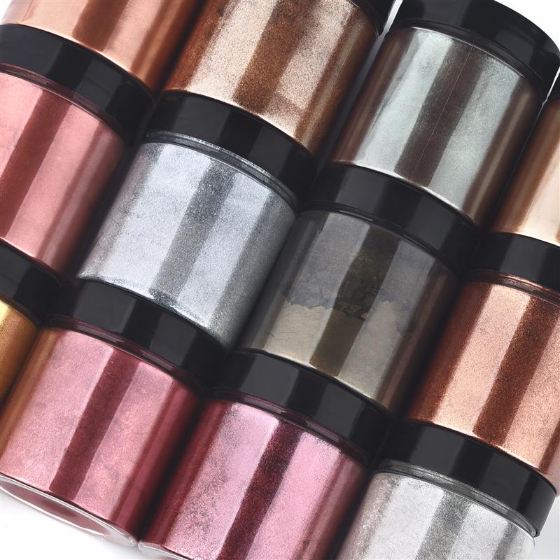 50g kilau logam emas perak war - Resin Art Glue ulasan dan harga