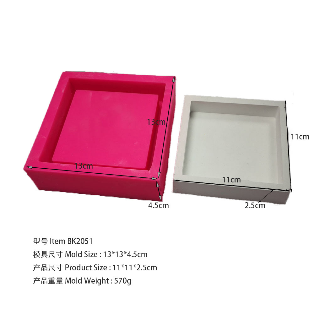 Cetakan Baki Persegi Besar Cet - Coaster Mold Square ulasan dan harga
