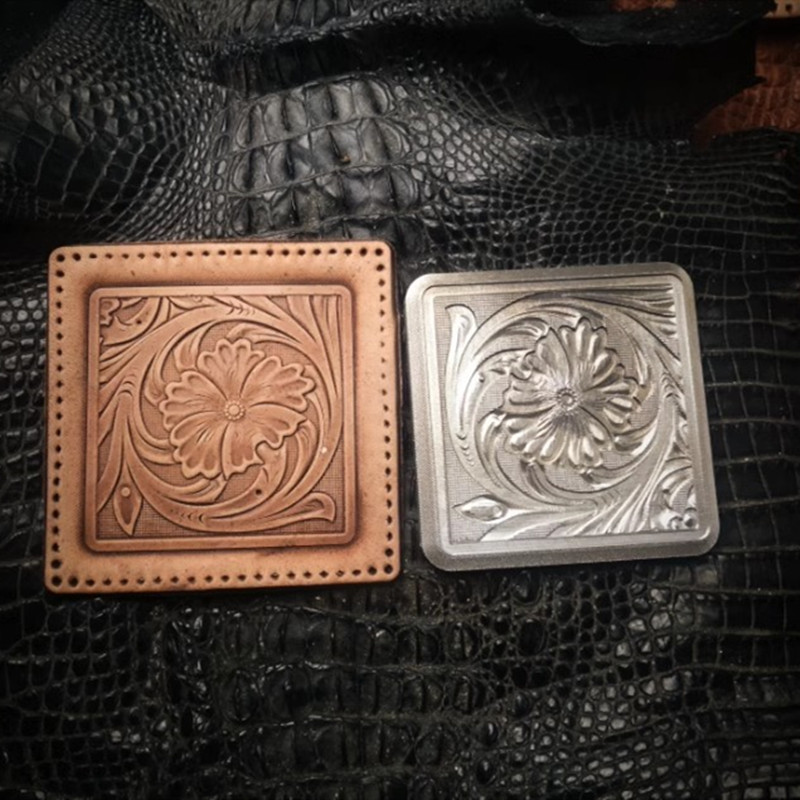 Stempel Emboss Kulit Arabesque - Coaster Mold Square ulasan dan harga