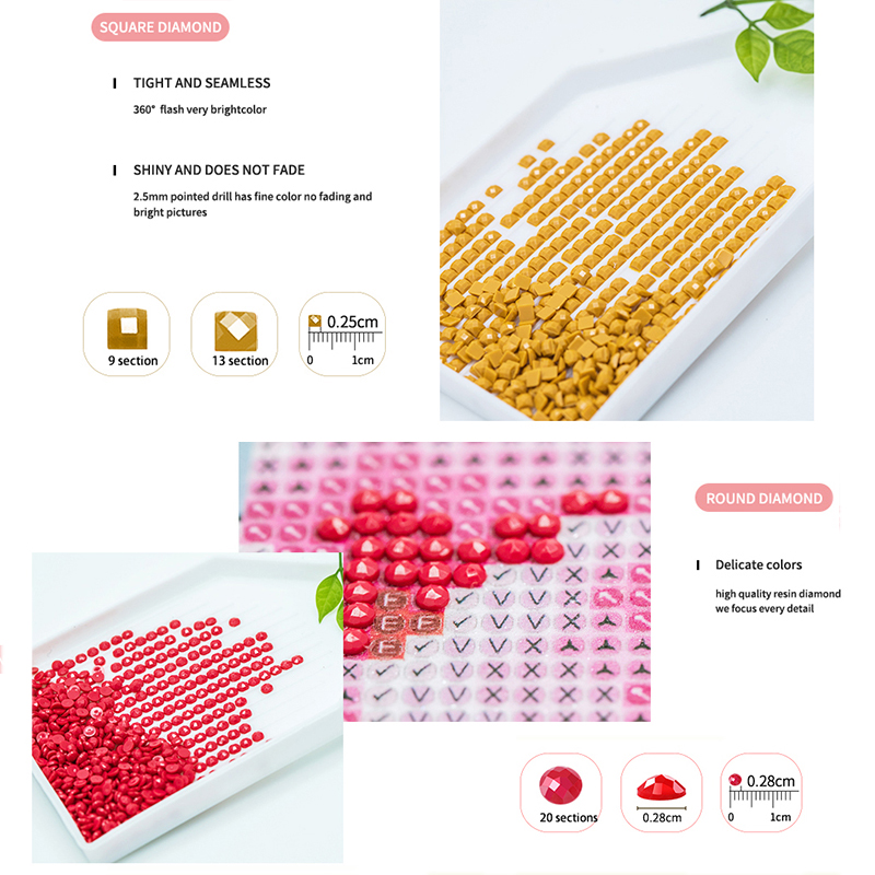 Lukisan Berlian Tanpa Bingkai, - Resin Art Rose ulasan dan harga