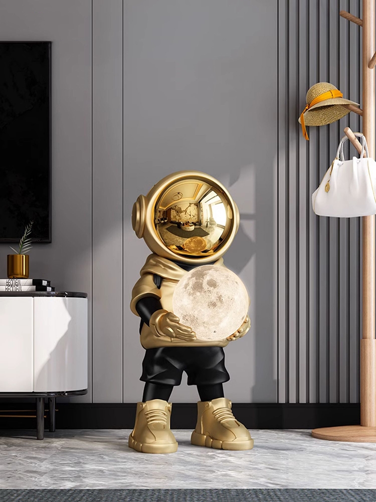 Dekorasi rumah patung astronot - Resin Art In Floor ulasan dan harga