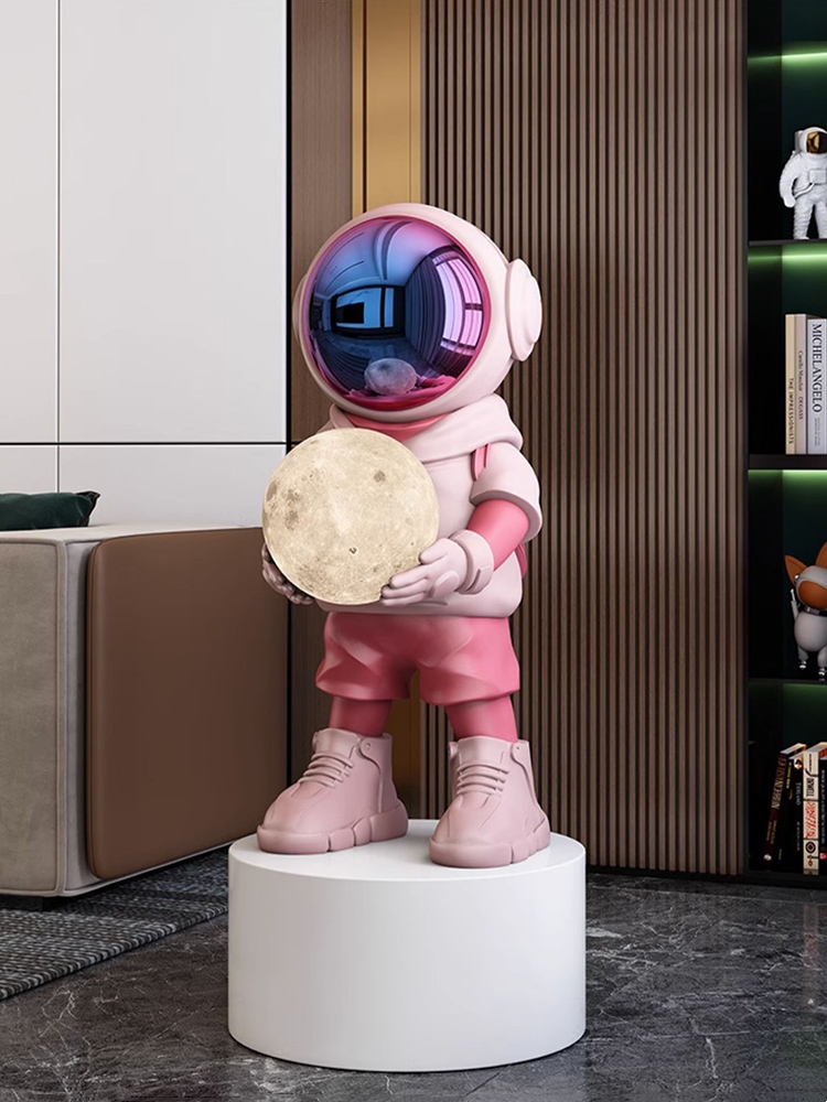 Dekorasi rumah patung astronot - Resin Art In Floor ulasan dan harga