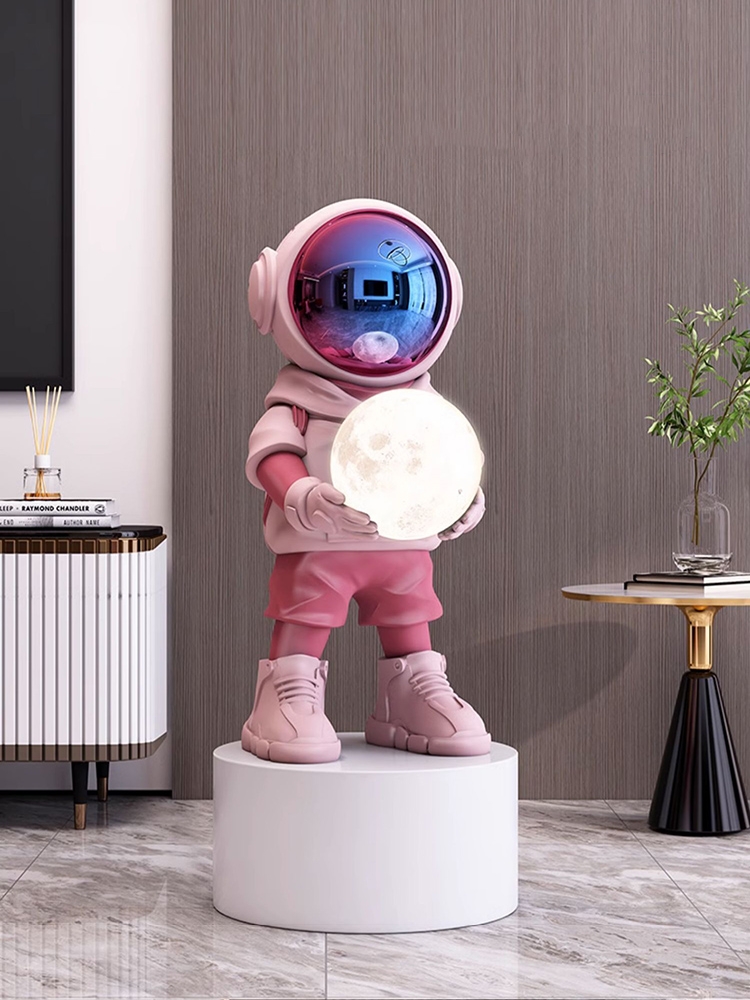 Dekorasi rumah patung astronot - Resin Art In Floor ulasan dan harga