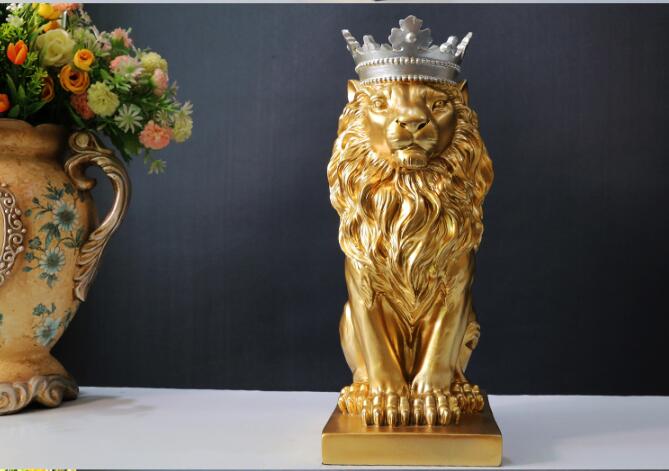 Patung Singa Emas Raja Feng Sh - Resin Art Business ulasan dan harga
