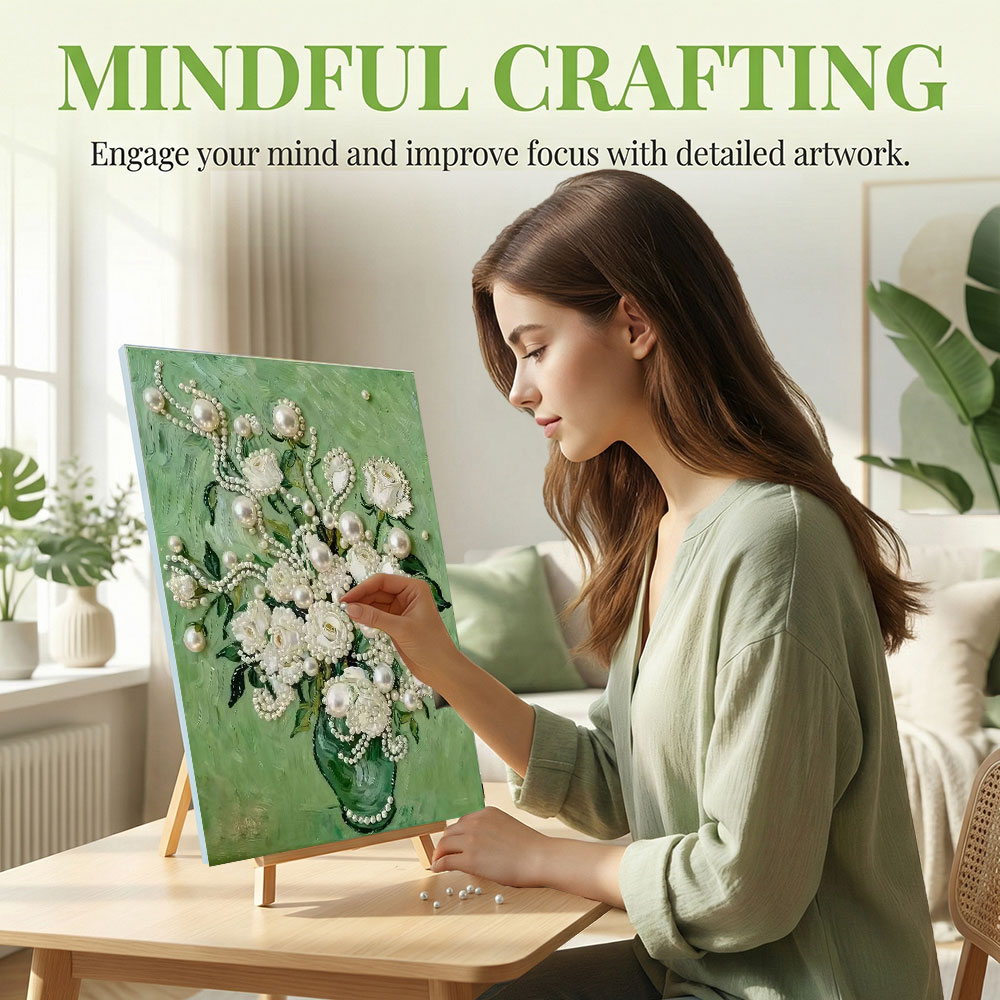 Kit Lukisan Mutiara DIY Huacan - Resin Art Rose ulasan dan harga
